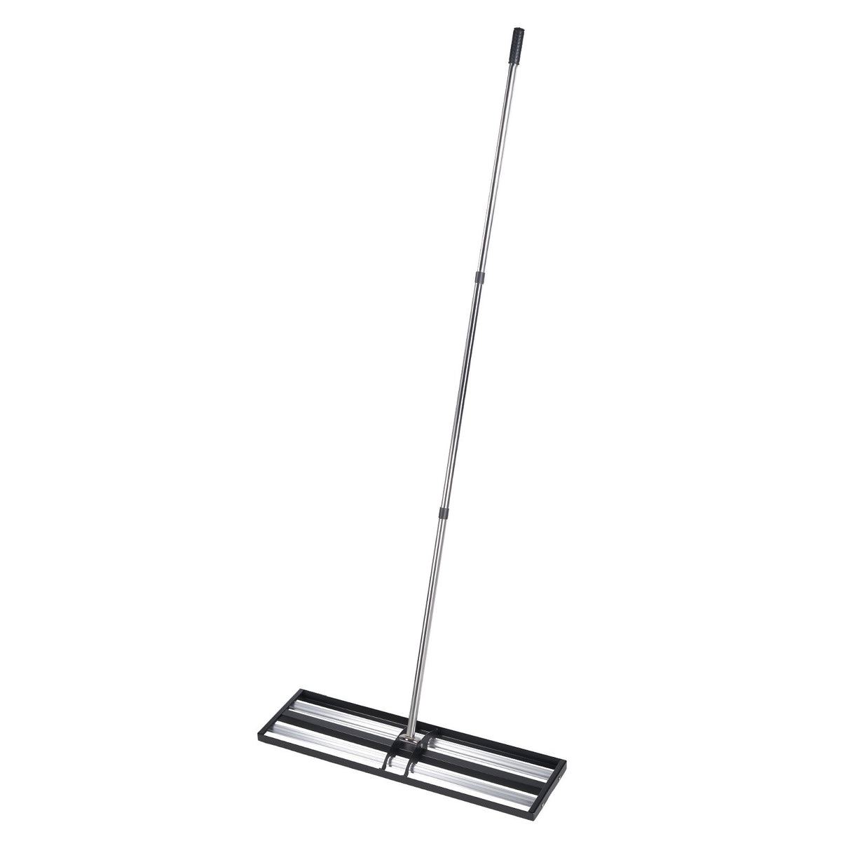 Updated Lawn Leveling Rake with Roller, 914 x 254 mm Stainless Steel Lawn Leveler with 2133mm Adjustable Handle, Heavy Duty Yard Leveling Rake, Effort Saving Lawn Leveling Tool for Yard Golf Court