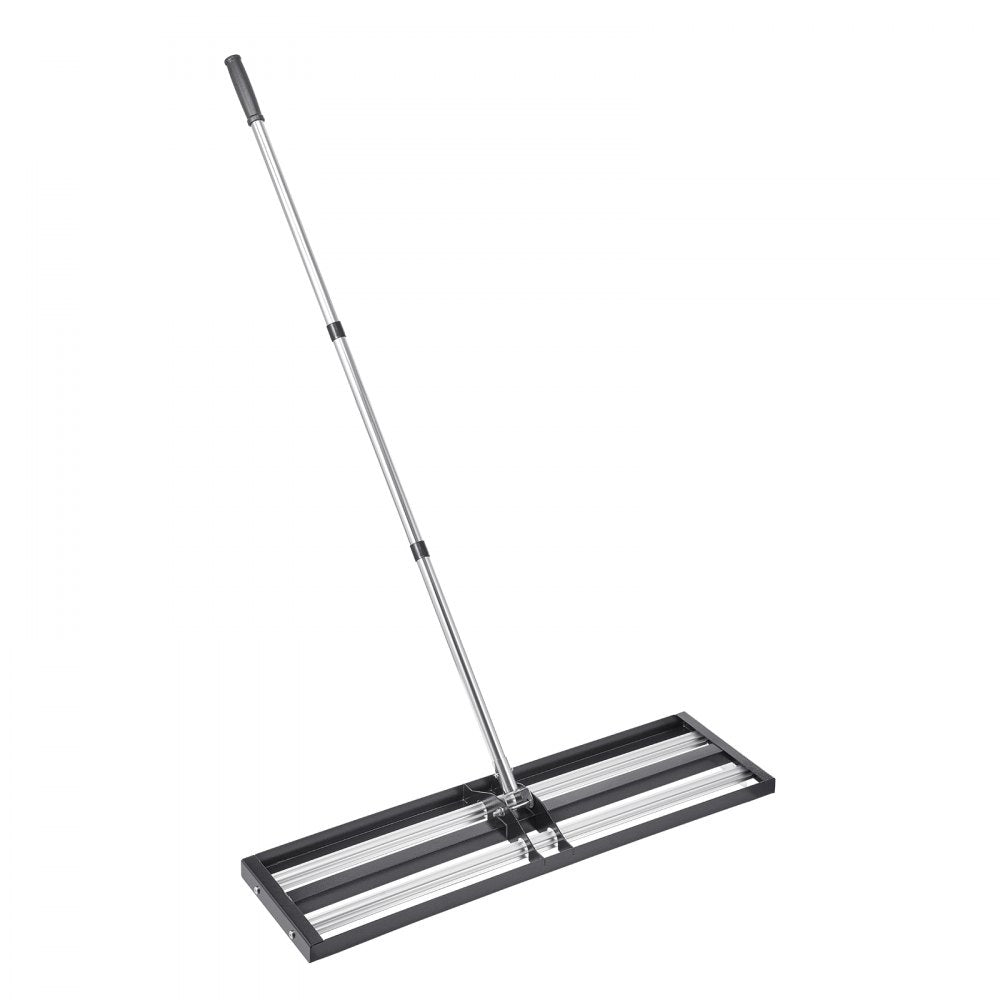 254 x 914 mm Lawn Leveling Rake with 2130 mm Adjustable Handle for Yard Garden