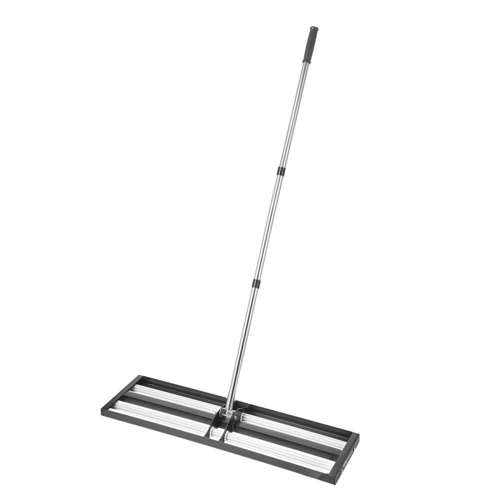 254 x 914 mm Lawn Leveling Rake with 2130 mm Adjustable Handle for Yard Garden