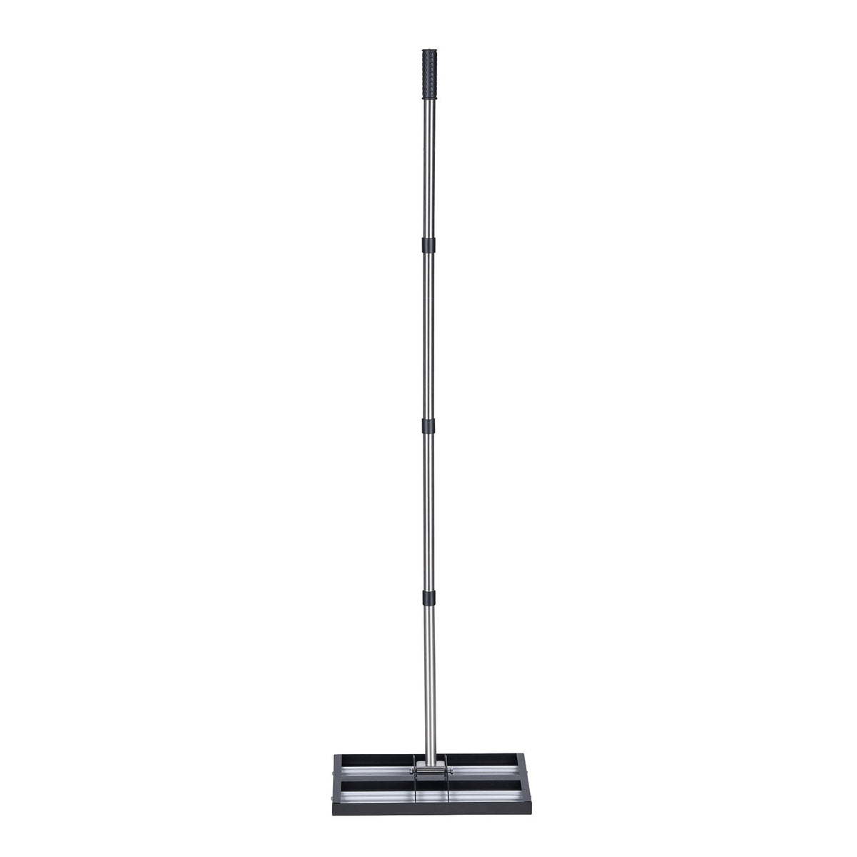 Updated Lawn Leveling Rake with Roller, 438 x 255 mm Stainless Steel Lawn Leveler with 1610mm Adjustable Handle, Heavy Duty Yard Leveling Rake, Effort Saving Lawn Leveling Tool for Yard Golf Court