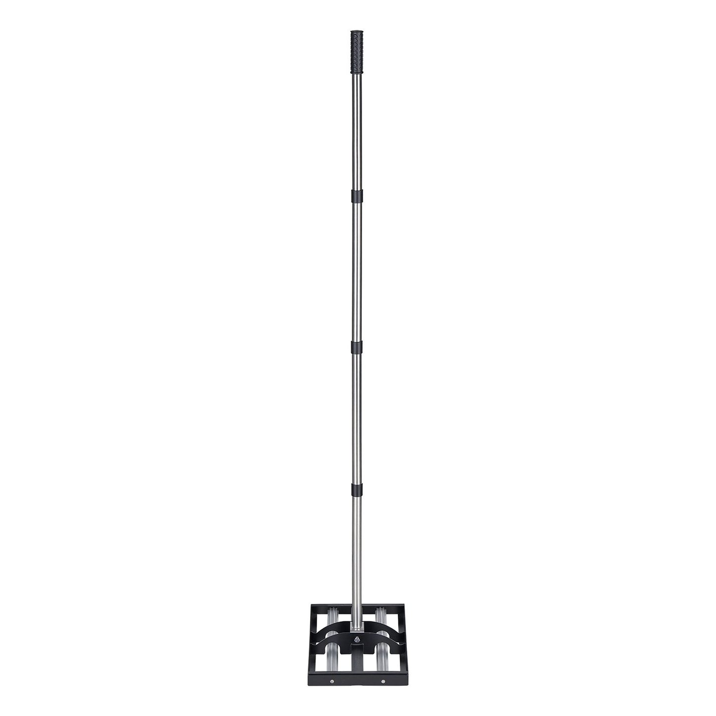 Updated Lawn Leveling Rake with Roller, 438 x 255 mm Stainless Steel Lawn Leveler with 1610mm Adjustable Handle, Heavy Duty Yard Leveling Rake, Effort Saving Lawn Leveling Tool for Yard Golf Court
