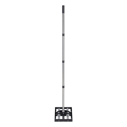 Updated Lawn Leveling Rake with Roller, 438 x 255 mm Stainless Steel Lawn Leveler with 1610mm Adjustable Handle, Heavy Duty Yard Leveling Rake, Effort Saving Lawn Leveling Tool for Yard Golf Court