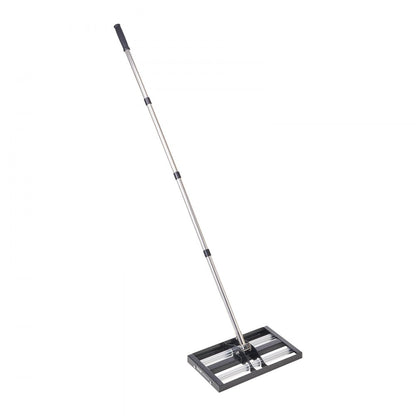 254 x 430 mm Lawn Leveling Rake with 1610 mm Adjustable Handle for Yard Garden