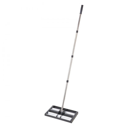 254 x 430 mm Lawn Leveling Rake with 1610 mm Adjustable Handle for Yard Garden