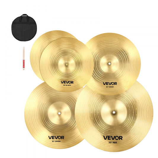 Cymbal Pack 4 Pieces Cymbals Drum Set 35.5 40 45.5 50.5 cm Cymbal for Drum