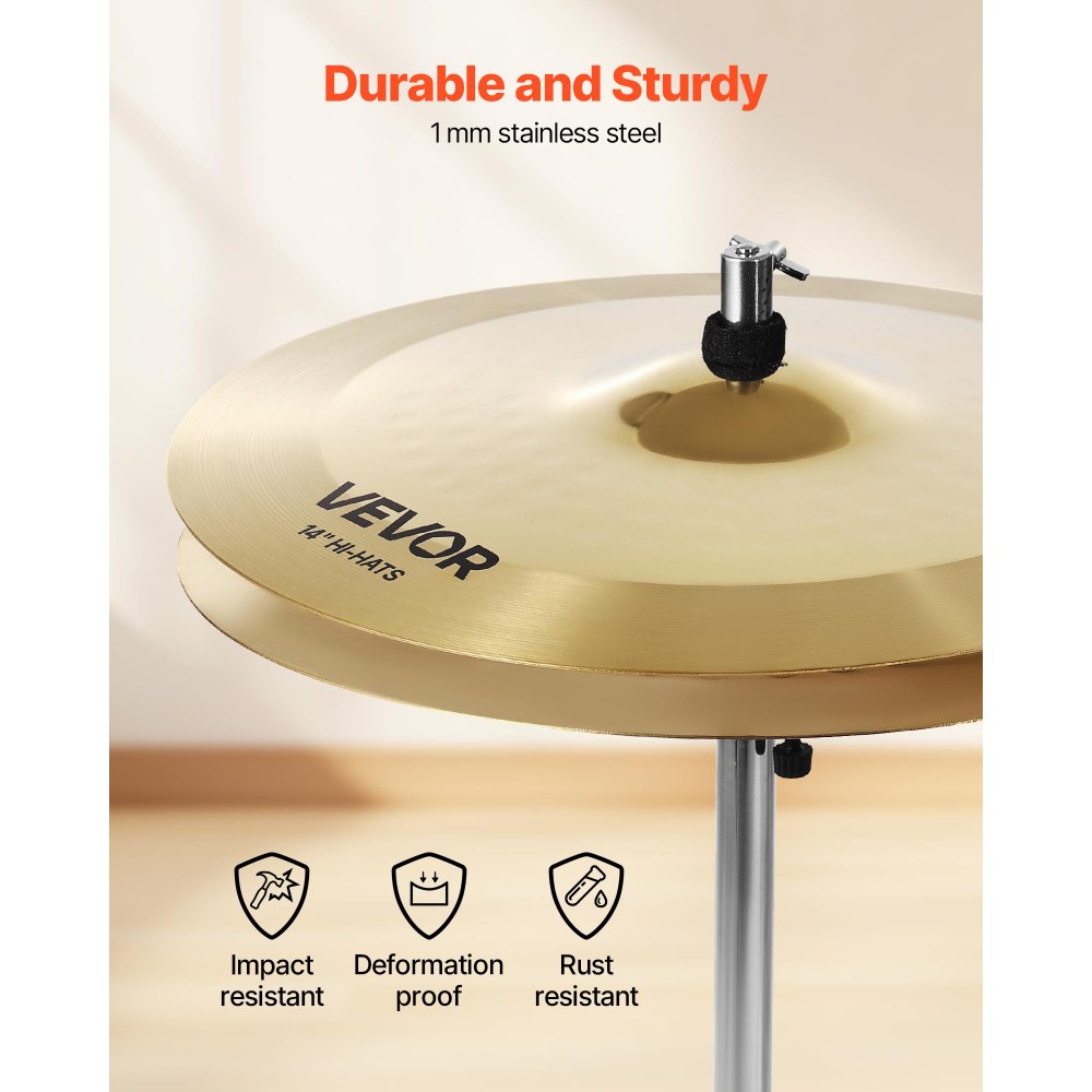 Cymbal Pack 4 Pieces Cymbals Drum Set 25.4 35.5 40 50.5 cm Cymbals for Drum
