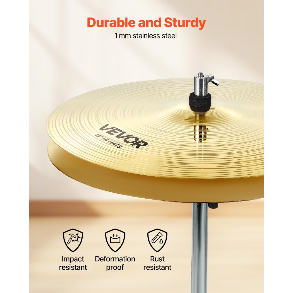 Cymbal Pack 6 Pieces Cymbal Set 25.4 35.5 40 45.5 50.5 cm Cymbals for Drum