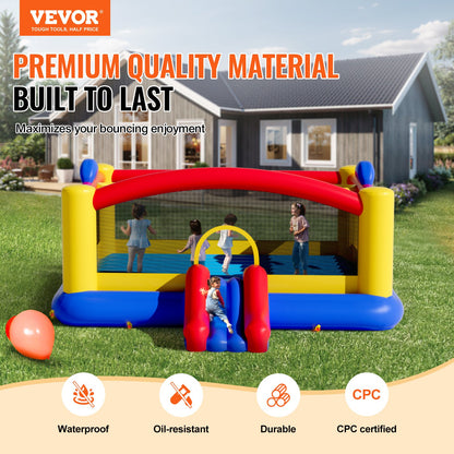VEVOR Inflatable Bounce House, Outdoor High Quality Playhouse Trampoline, Jumping