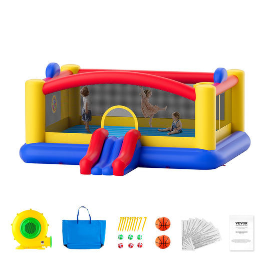 VEVOR Inflatable Bounce House, Outdoor High Quality Playhouse Trampoline, Jumping