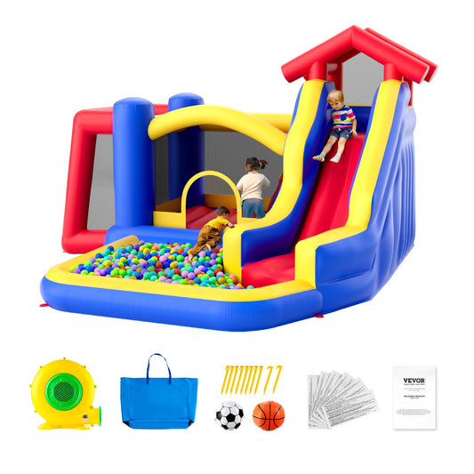VEVOR Inflatable Bounce House, Outdoor High Quality Playhouse Trampoline, Jumping