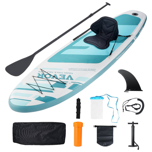 VEVOR Inflatable Stand Up Paddle Board, 3048×838×152 mm SUP Paddleboard with Removable