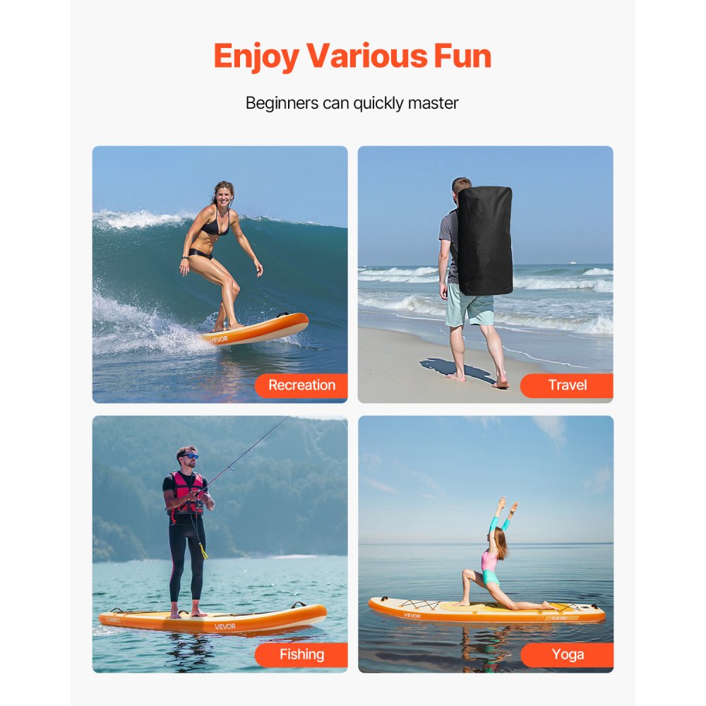 VEVOR Inflatable Stand Up Paddle Board 3.53m Sup Surfboard with Paddle Accessory