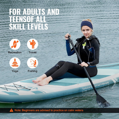 Inflatable SUP Paddleboard 3.23m x 0.84m with Accessories & Safety Features