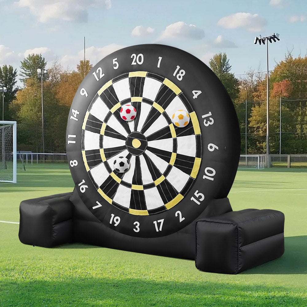 VEVOR Inflatable Soccer Dart Board over 2.5 m High with 9 Kick Balls & Air Pump