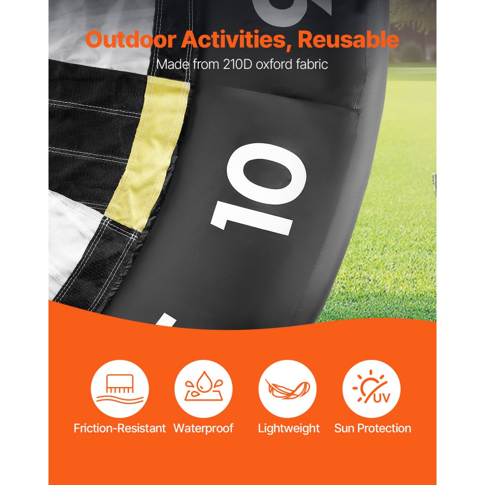 VEVOR Inflatable Soccer Dart Board over 3 m High with 9 Kick Balls & Air Pump