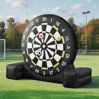 VEVOR Inflatable Soccer Dart Board over 3 m High with 9 Kick Balls & Air Pump