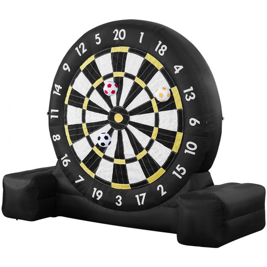 VEVOR Inflatable Soccer Dart Board over 3 m High with 9 Kick Balls & Air Pump