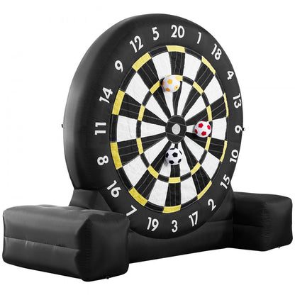VEVOR Inflatable Soccer Dart Board over 3 m High with 9 Kick Balls & Air Pump