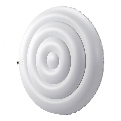 VEVOR Inflatable Hot Tub Cover 137cm Round Lid Weatherproof and Waterproof White