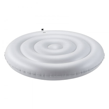 VEVOR Inflatable Hot Tub Cover 137cm Round Lid Weatherproof and Waterproof White