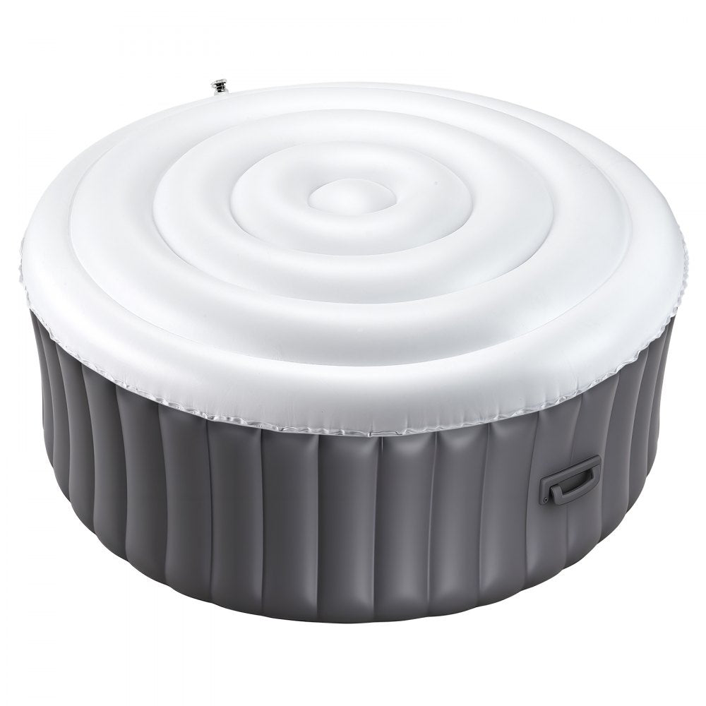 Inflatable Hot Tub Cover 165cm Round Lid Weatherproof and Waterproof White