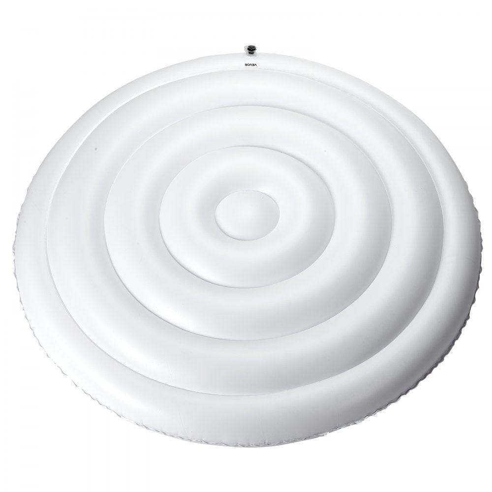 Inflatable Hot Tub Cover 165cm Round Lid Weatherproof and Waterproof White