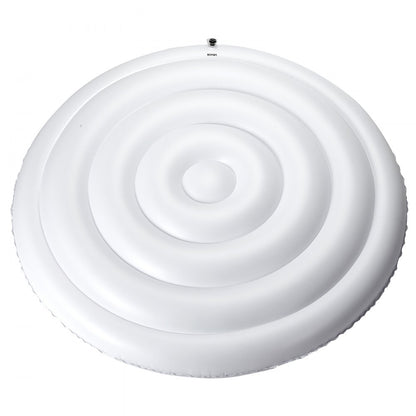 Inflatable Hot Tub Cover 165cm Round Lid Weatherproof and Waterproof White