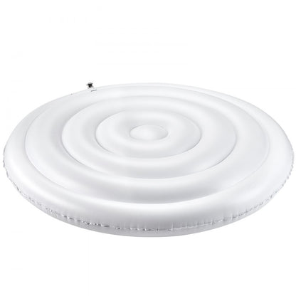 Inflatable Hot Tub Cover 165cm Round Lid Weatherproof and Waterproof White