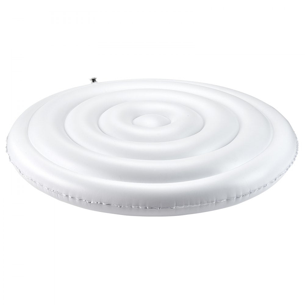 Inflatable Hot Tub Cover 165cm Round Lid Weatherproof and Waterproof White