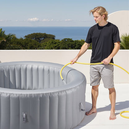 VEVOR Inflatable Hot Tub 2 to 4 Person 1800 x 660 mm Round Portable Outdoor Spa