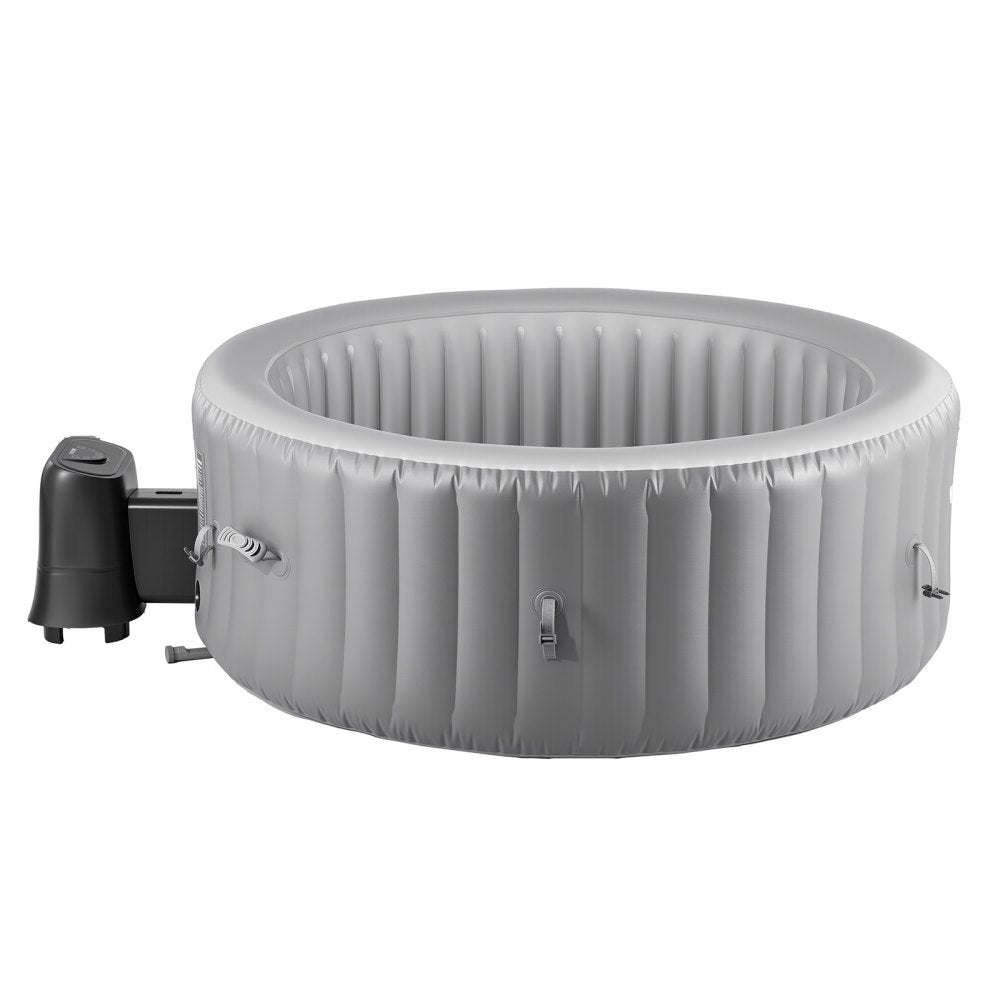 VEVOR Inflatable Hot Tub 2 to 4 Person 1800 x 660 mm Round Portable Outdoor Spa