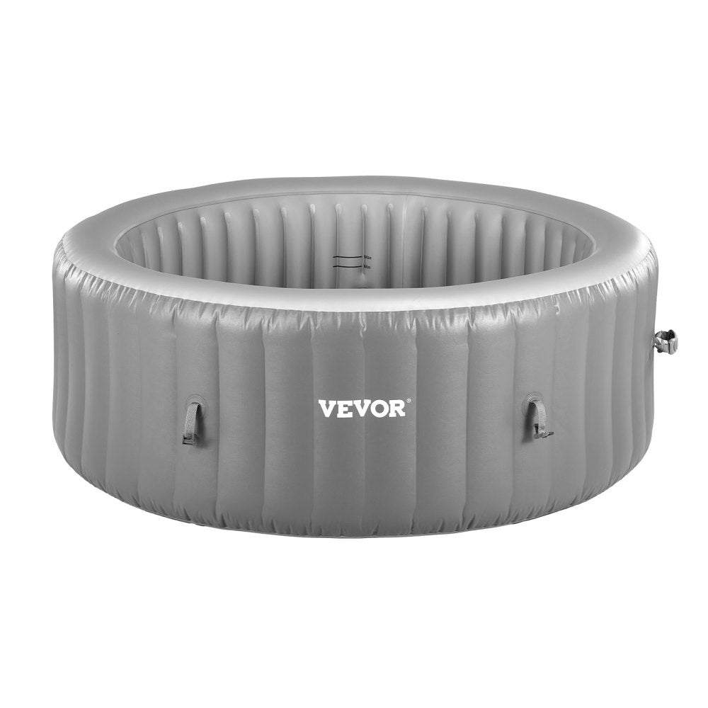 VEVOR Inflatable Hot Tub 2 to 4 Person 1800 x 660 mm Round Portable Outdoor Spa