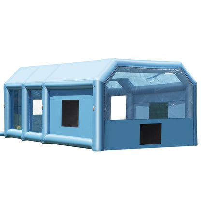 VEVOR Inflatable Paint Booth 26.2x14.8x9.8ft Inflatable Spray Booth 950W+750W