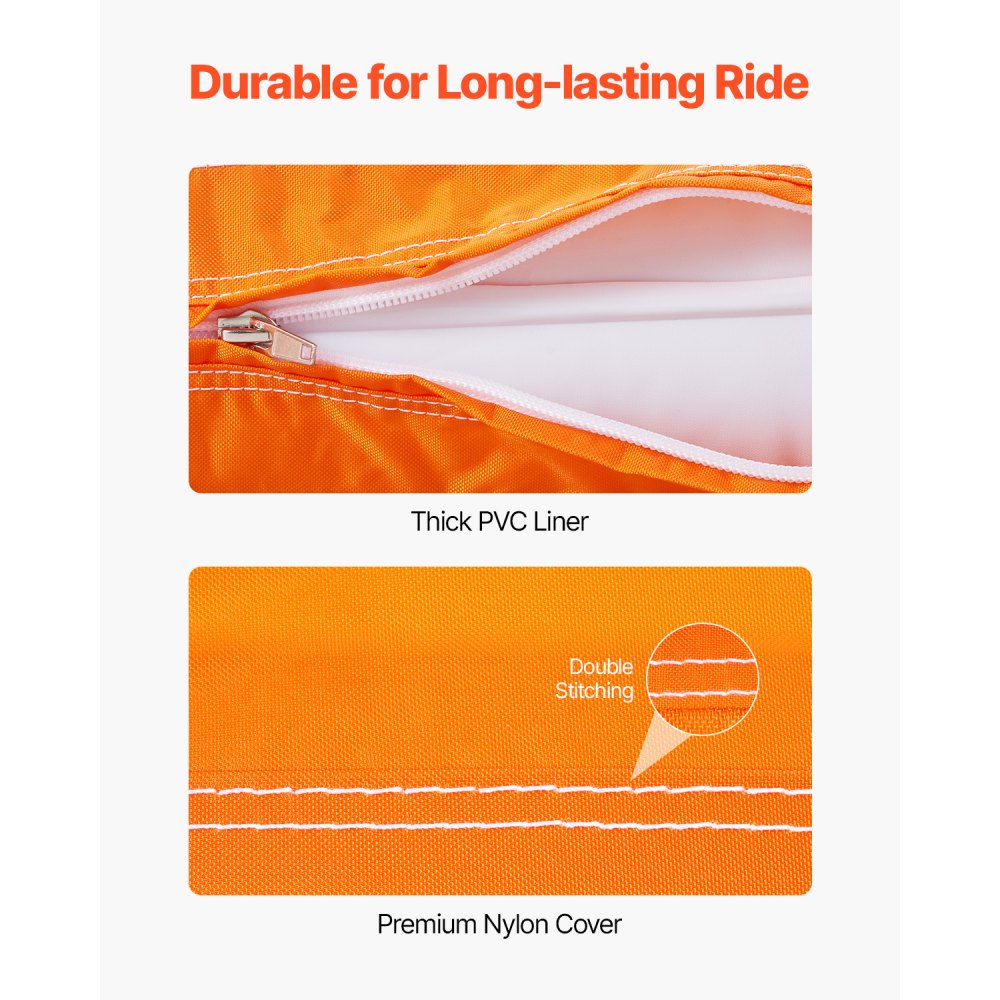 VEVOR Towable Tube for Boating 1-2 Riders Inflatable Boat Tubes and Towables