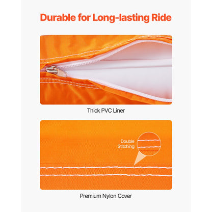 VEVOR Towable Tube for Boating 1-2 Riders Inflatable Boat Tubes and Towables