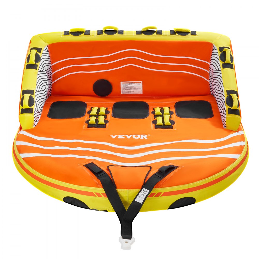VEVOR Towable Tube for Boating 1-3 Riders Inflatable Boat Tubes and Towables