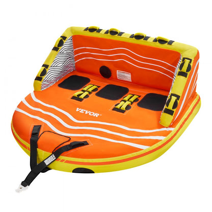 VEVOR Towable Tube for Boating 1-3 Riders Inflatable Boat Tubes and Towables