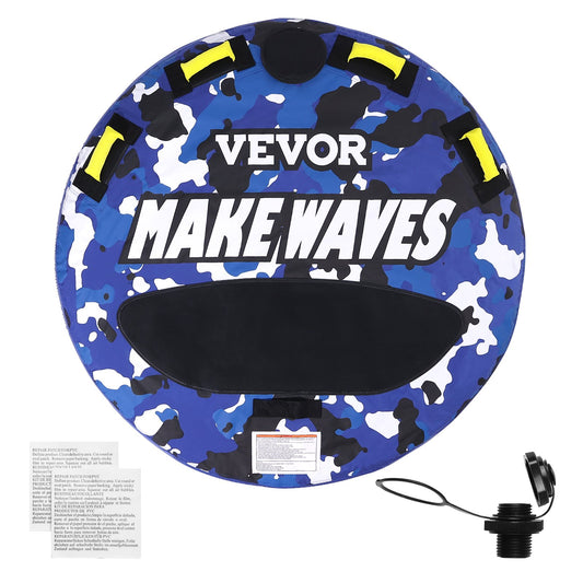 VEVOR Towable Tube for Boating, 1-2 Riders Inflatable Boat Tubes and Towables, 340