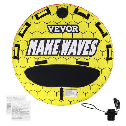 VEVOR Towable Tube for Boating, 1-3 Riders Inflatable Boat Tubes and Towables, 510
