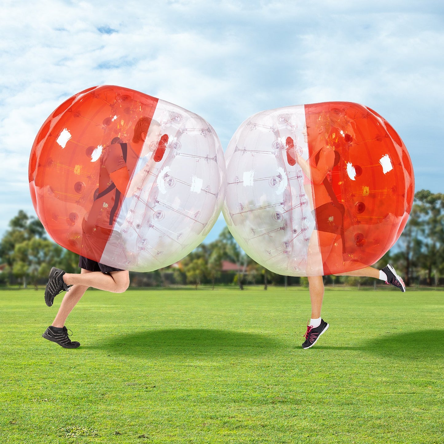Inflatable Bumper Ball 1-Pack, 5FT/1.5M Body Sumo Zorb Balls for Teen & Adult, 0.8mm Thick PVC Human Hamster Bubble Balls for Outdoor Team Gaming Play, Bumper Bopper Toys for Garden, Yard, Park