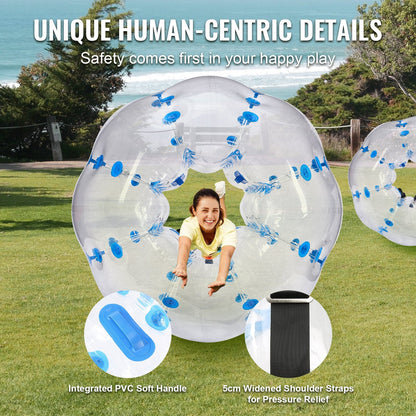 Inflatable 1.5M Sumo Zorb Ball for Teens & Adults - Outdoor Fun & Safety