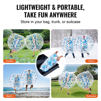 Inflatable 1.5M Sumo Zorb Ball for Teens & Adults - Outdoor Fun & Safety