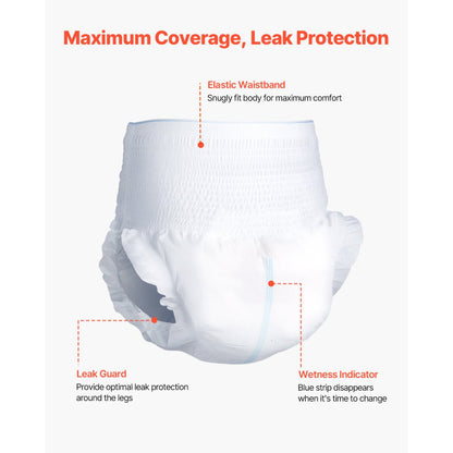 VEVOR Adult Incontinence Underwear Protective Underwear for Men & Women L Size