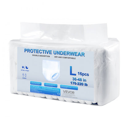 VEVOR Adult Incontinence Underwear Protective Underwear for Men & Women L Size