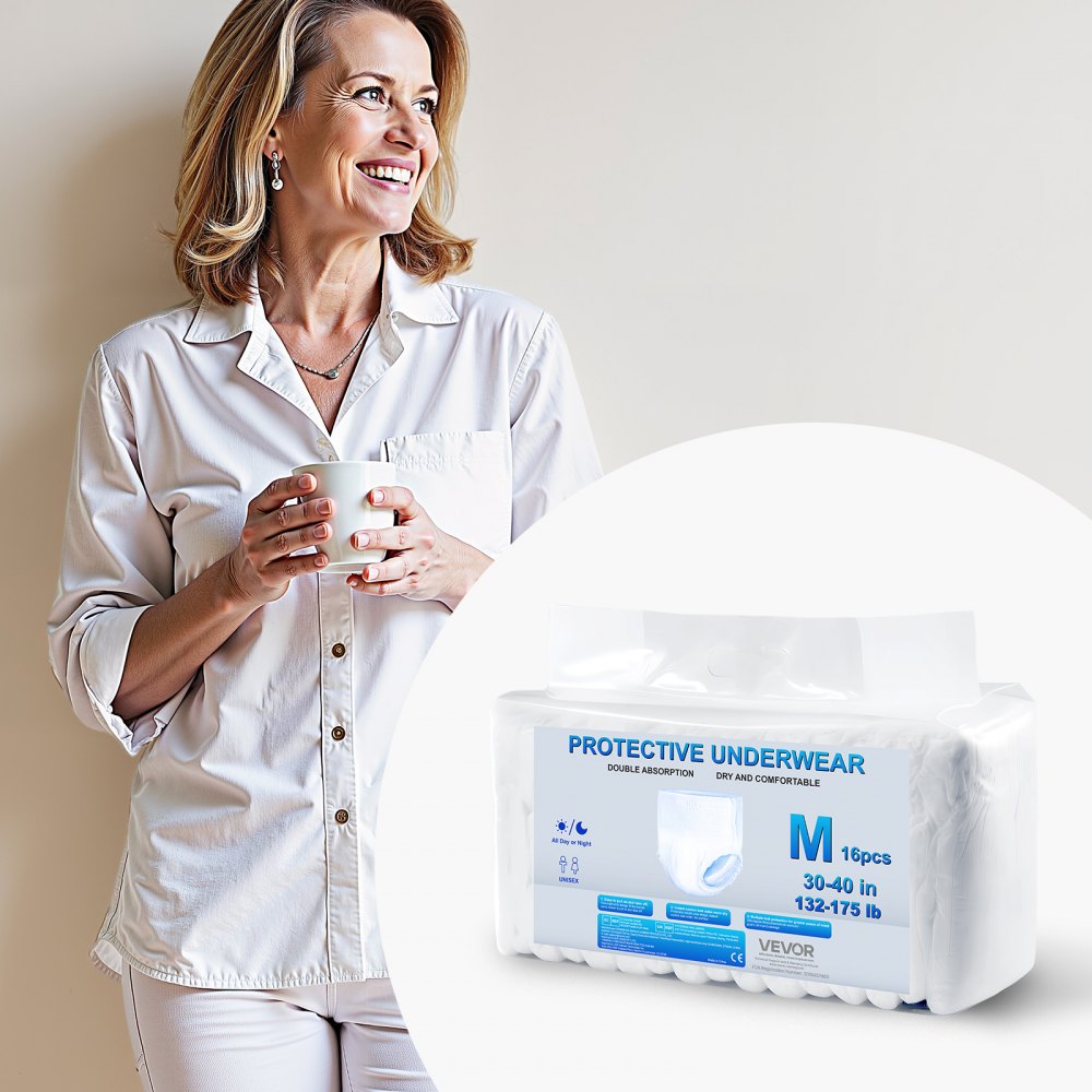 VEVOR Adult Incontinence Underwear Protective Underwear for Men & Women M Size
