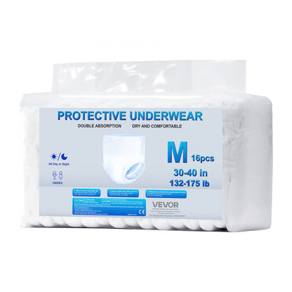 VEVOR Adult Incontinence Underwear Protective Underwear for Men & Women M Size