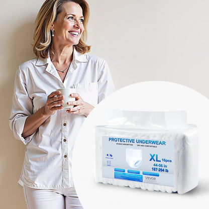 VEVOR Adult Incontinence Underwear Protective Underwear for Men & Women XL Size