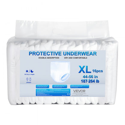 VEVOR Adult Incontinence Underwear Protective Underwear for Men & Women XL Size