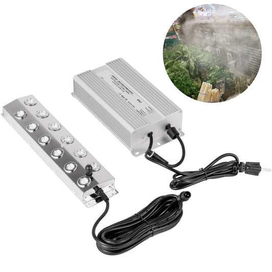 VEVOR Mist Maker 12 Head Ultrasonic Mist Fogger with Waterproof Power Supply Ultrasonic