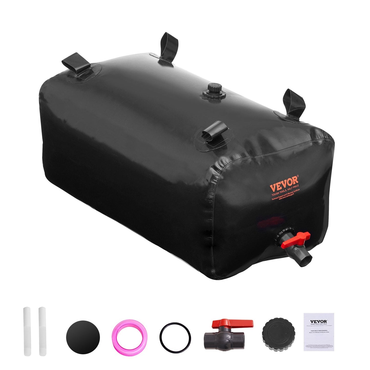 Portable 113L PVC Water Storage Bladder, Leak-Resistant, Collapsible Design